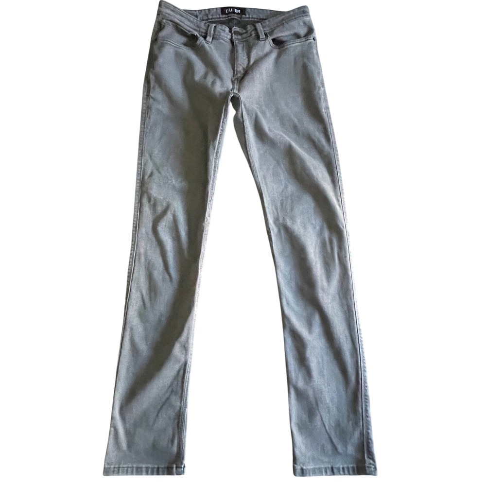 DU/ER Performance Slim Jeans Gray Stretch Coolmax Gusset Gorpcore Mens 34x34